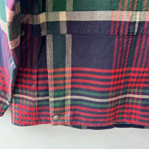 Polo Ralph Lauren Men vintage Plaid Chore / Hunting Jacket with Corduroy Collar - Picture 10 of 14